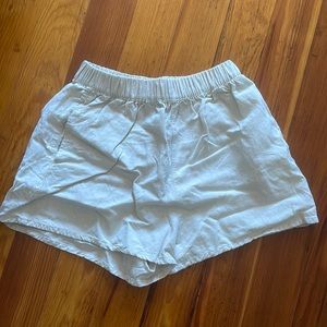 Rhythm cream linen shorts